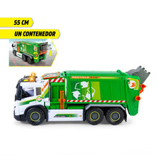 Load image into Gallery viewer, Camión de Reciclaje Volvo Dickie 55 cm con luz y sonido
