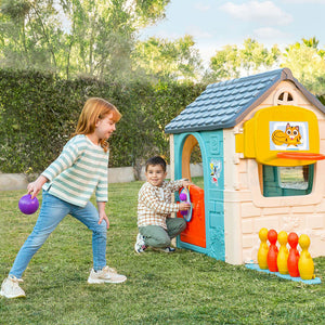Casinha infantil com 6 atividades Casual Activity House