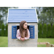 Cargar imagen en el visor de la galería, Casa de madera infantil elevada para jardín My Cottage

