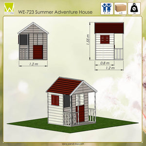 Wooden Playhouse - Summer Adventure