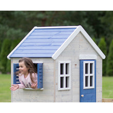Cargar imagen en el visor de la galería, Casa de madera infantil para jardín My Cottage con tobogán
