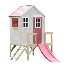 Cargar imagen en el visor de la galería, Casa de madera infantil para jardín My Cottage con tobogán
