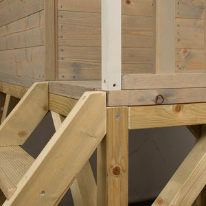 Casa de Madera Infantil para Jardín Nordic Adventure House con Tobogán