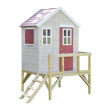 Cargar imagen en el visor de la galería, Casa de madera infantil elevada para jardín My Cottage
