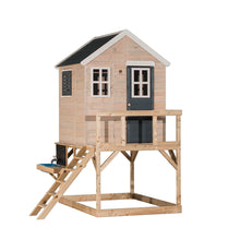 Cargar imagen en el visor de la galería, Casa de madera infantil elevada para jardín My Lodge con cocina
