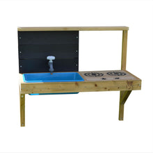 Cargar imagen en el visor de la galería, Casa de madera infantil elevada para jardín My Lodge con cocina

