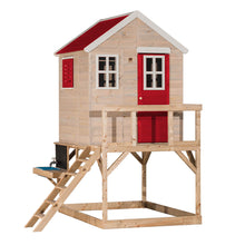 Cargar imagen en el visor de la galería, Casa de madera infantil elevada para jardín My Lodge con cocina
