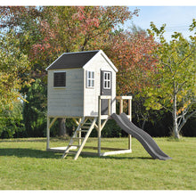Load image into Gallery viewer, Wooden Playhouse - My Lodge with slide
