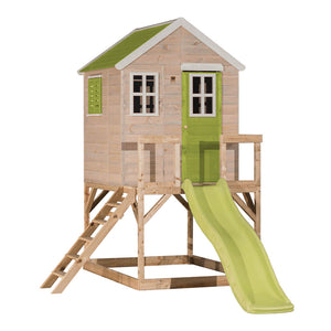 Wooden Playhouse - My Lodge with slide