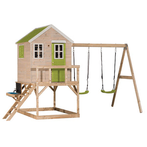 Casa infantil per a jardí My Lodge amb gronxador doble i cuina
