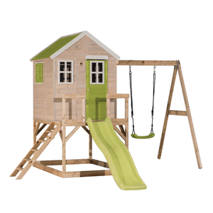 Casa Infantil per a Jardí My Lodge amb Gronxador i Tobogan