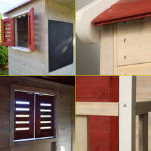 Load image into Gallery viewer, Wooden Playhouse - Summer Adventure with Double Swing, Slide, and Kitchen
