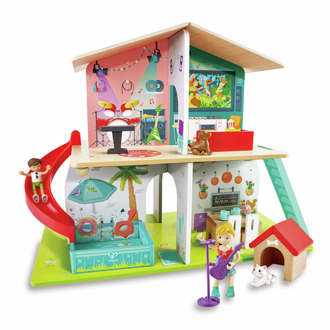 Casa de Muñecas Interactiva con Efectos de Sonido