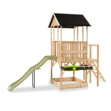 Cargar imagen en el visor de la galería, Casita Infantil EXIT Panorama 550 con Tobogán, Cocina y Arenero
