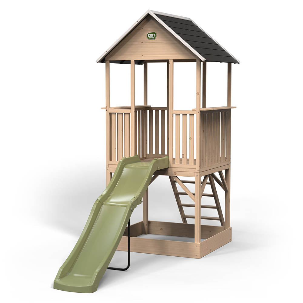 Bluebell Cottage Tp Wooden Play House Slide Children's Timber