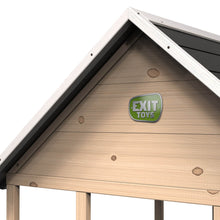 Cargar imagen en el visor de la galería, Casita de madera infantil con tobogán y arenero Panorama 500
