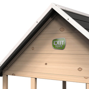 Casita de madera infantil con tobogán y arenero Panorama 500