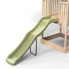 Cargar imagen en el visor de la galería, Casita de madera infantil con tobogán y arenero Panorama 500
