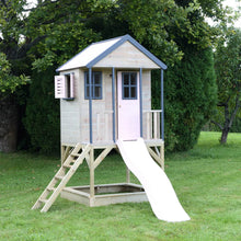 Carregar imagem no visualizador da galeria, Casita Infantil de Madera Adventure Cottage con Plataforma y Tobogán
