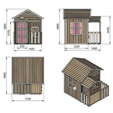 Carregar imagem no visualizador da galeria, Casita infantil de madera Premontadas OLDEN
