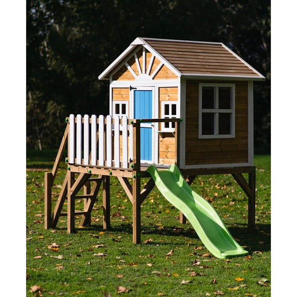 Casita Infantil de Madera Premontada VISBY Elevada 90 cm