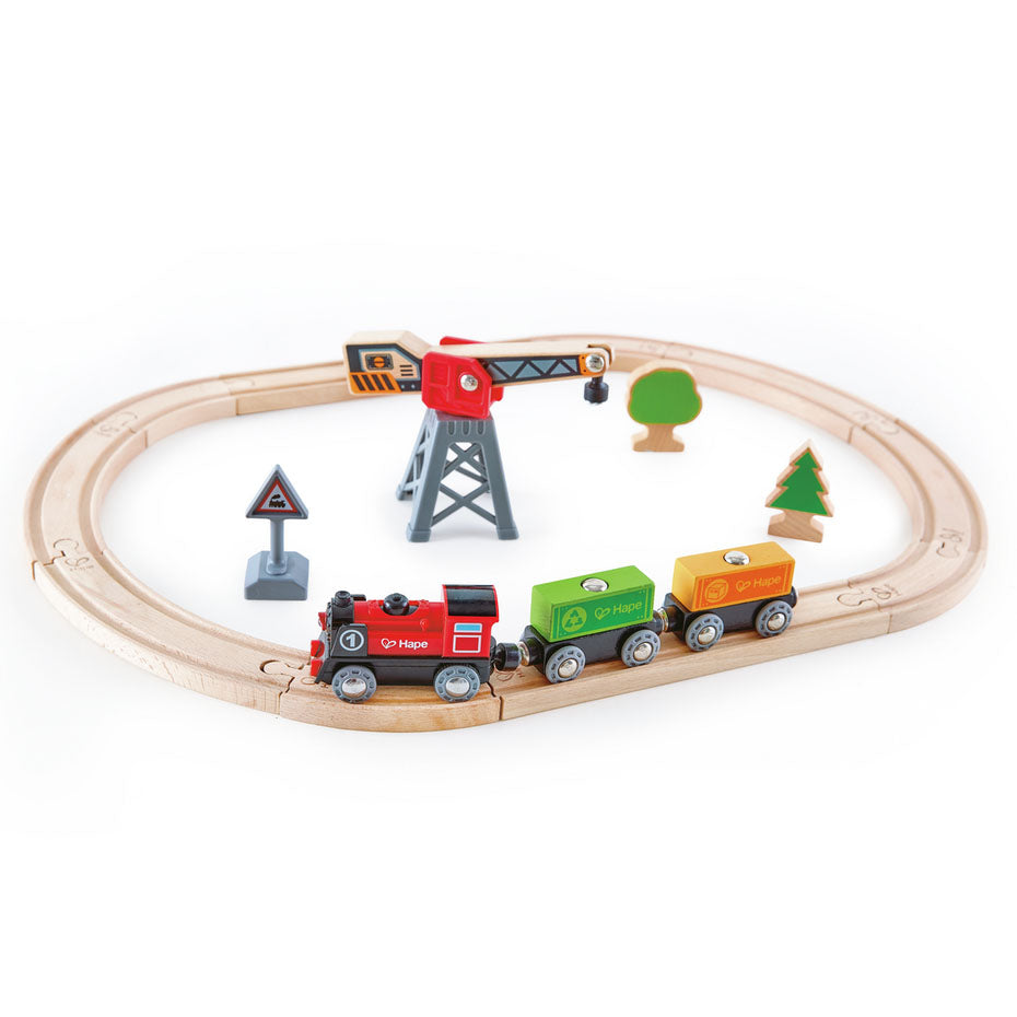 Wooden Train Track - Cargo Train