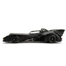 Cargar imagen en el visor de la galería, Coche Batmóvil 1989 de metal 1:24 con figura Batman – Jada Toys
