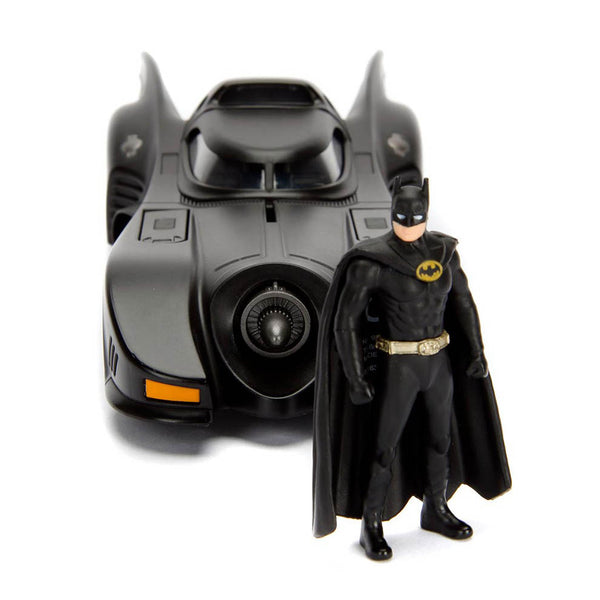 Coche Batmóvil 1989 de metal 1:24 con figura Batman – Jada Toys