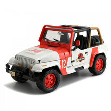 Carregar imatge al visor de la galeria, Cotxe de joguina tot terreny Jeep Wrangler Jurassic Park
