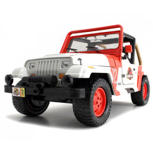 Carregar imatge al visor de la galeria, Cotxe de joguina tot terreny Jeep Wrangler Jurassic Park
