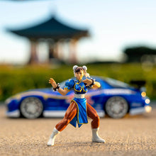 Load image into Gallery viewer, Mazda Street Fighter metal toy car with figure
