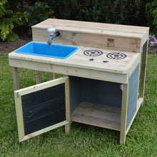 Load image into Gallery viewer, Cocina Infantil Exterior Wendi Kitchen Bar con Taburetes
