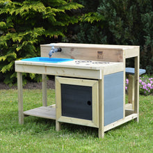 Load image into Gallery viewer, Cocina Infantil Exterior Wendi Kitchen Bar con Taburetes
