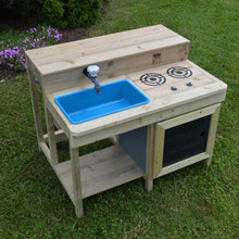 Load image into Gallery viewer, Cocina Infantil Exterior Wendi Kitchen Bar con Taburetes
