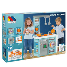 Load image into Gallery viewer, Molto Toy Kitchen Blue with accessories
