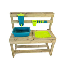 Carregar imagem no visualizador da galeria, Cocinita infantil de madera para exterior CANDY con kit de cacharros de cocina
