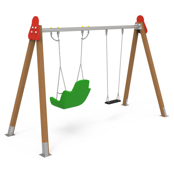 Columpio doble Classic Inclusivo uso público