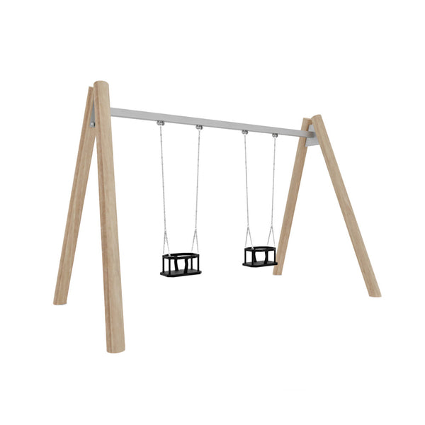 Columpio De Robinia Asientos Cuna M