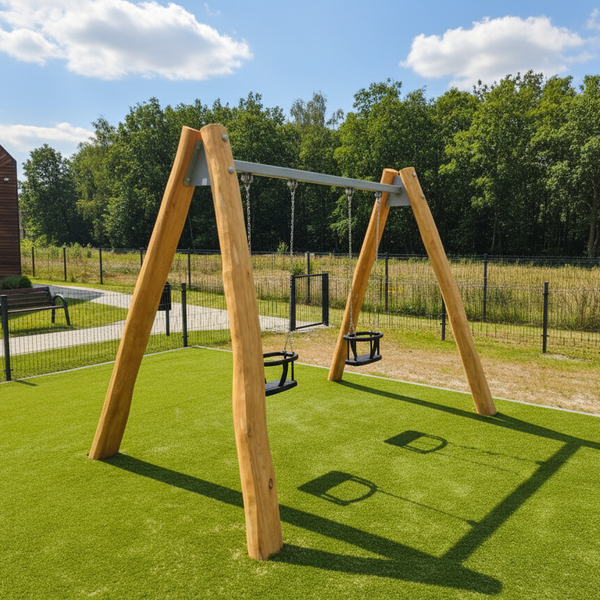 Columpio De Robinia Asientos Cuna M