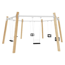 Cargar imagen en el visor de la galería, Columpio de Robinia Múltiple Asientos Mixtos
