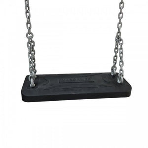 Columpio Doble de Madera Cuadrada KARAI DELUXE con cadenas
