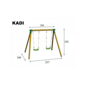 Gronxador Doble de Fusta Rodona KADI L