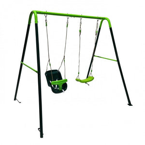 OLEA Double Metal Swing + Baby Seat