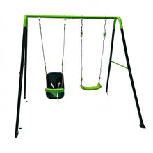 Load image into Gallery viewer, OLEA Double Metal Swing + Baby Seat
