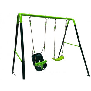 OLEA Double Metal Swing + Baby Seat