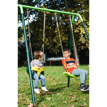 Load image into Gallery viewer, OLEA Double Metal Swing + Baby Seat
