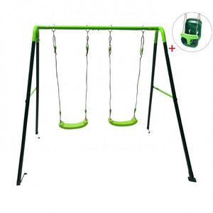 OLEA Double Metal Swing + Baby Seat