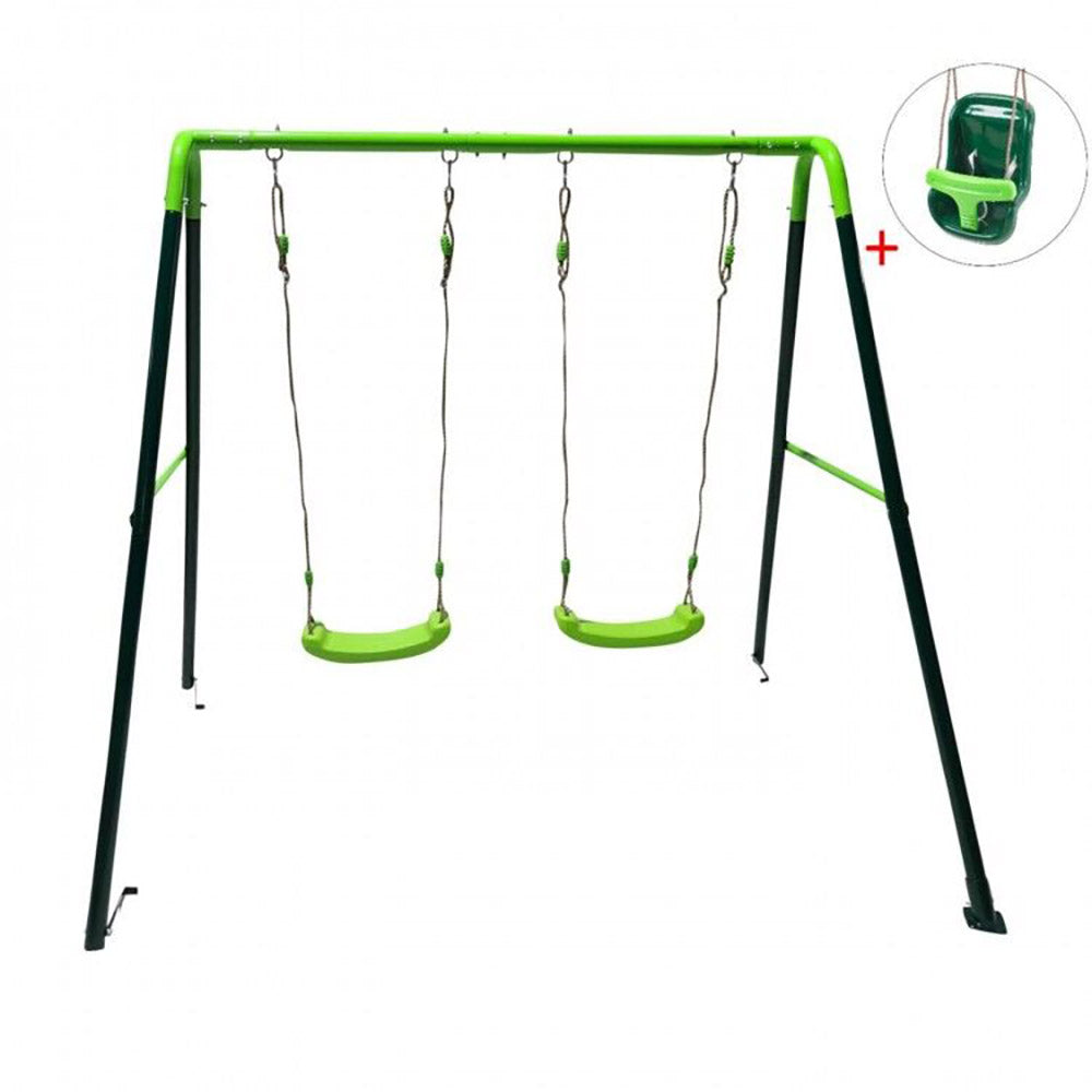 OLEA Double Metal Swing + Baby Seat