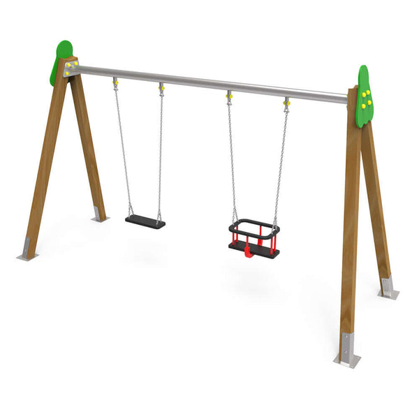 Classic Mixed double swing for public use