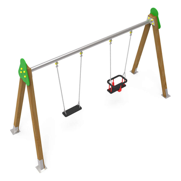 Classic Mixed double swing for public use